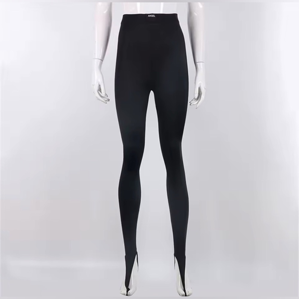 Black Stretch Ponte Leggings - Classic Women's Leggings - Picture 4 of 4